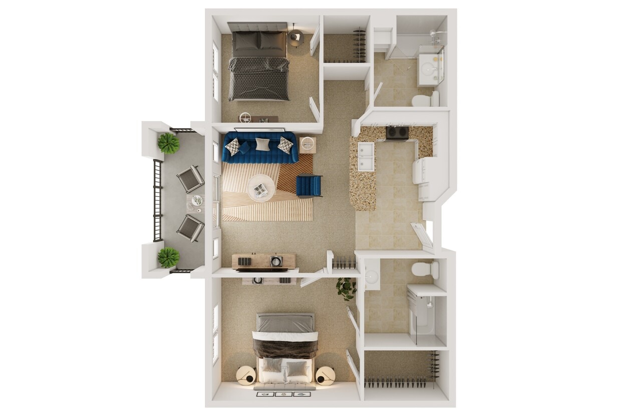 Floor Plan - Unit 2B