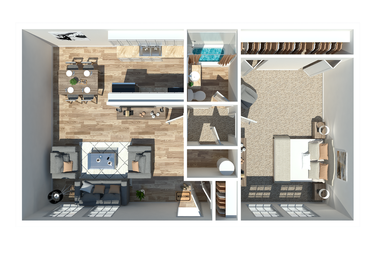 Kinley at the Park One Bedroom - One Bedroom
