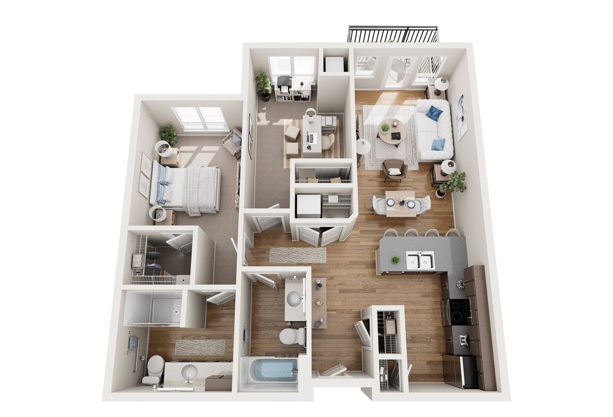Floor Plan - 2x2 - 3.2