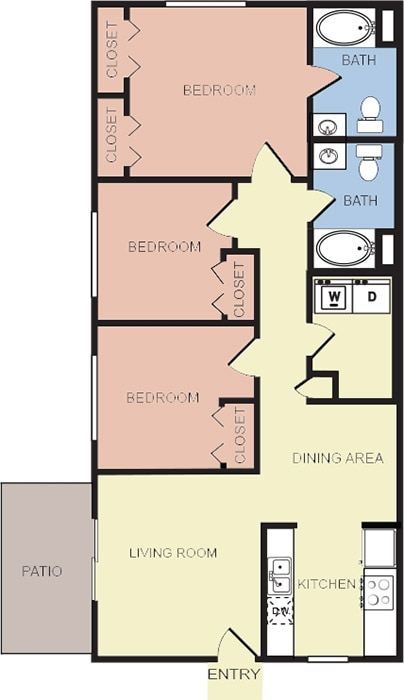 Garden - 3 Bedroom Ranch