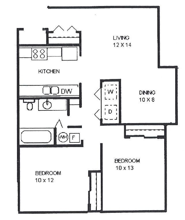 Floor Plan - 2x1