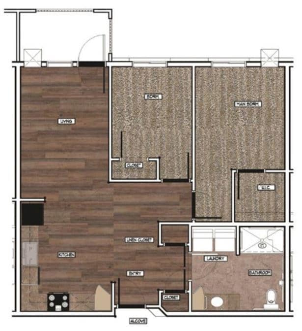 Floor Plan - Two Bedroom B