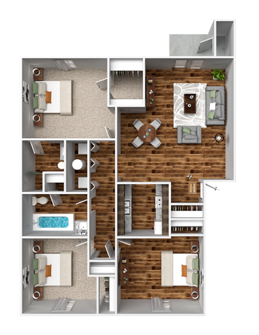 Three Bedroom Two Bathroom - Three Bedroom Two Bathroom