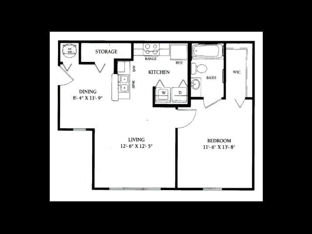 1BR/1BA - Oak