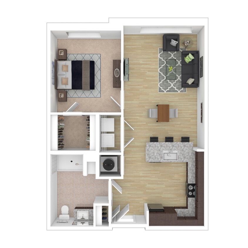 The Linden - Laurel - 1 Bed, 1 Bath, 683 sq. ft. - Laurel