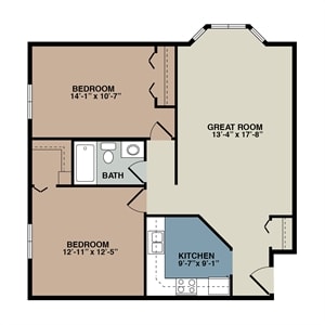 Floor Plan - Senior 2B