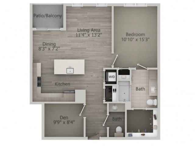 Floor Plan - Centerville (1br+d_c)