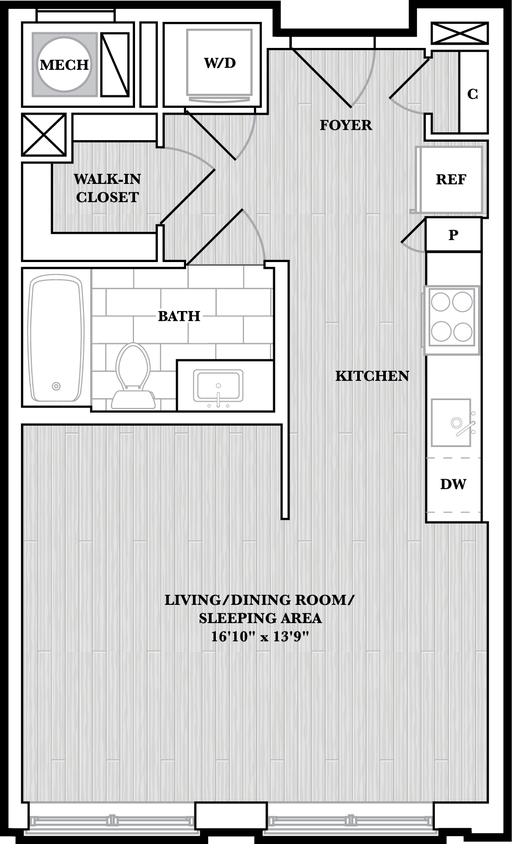 Floor Plan - Studio