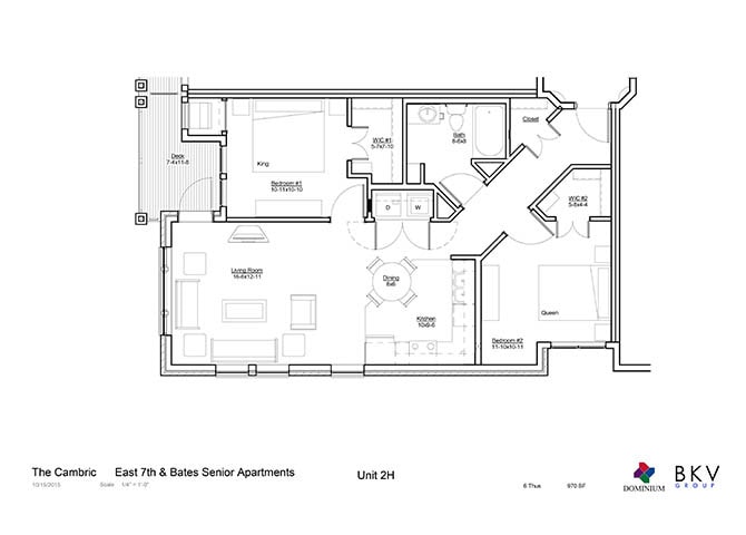 Floor Plan - Two Bedroom H