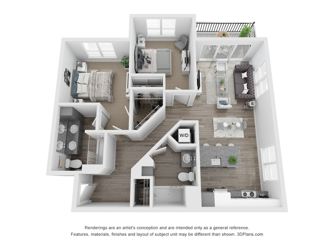 Floor Plan - 2F: Market Rate 55+