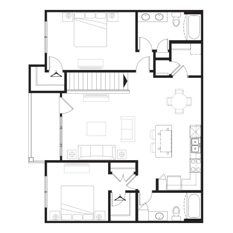 2BR/2BA - B2O - Two Bedroom, Two Bathroom