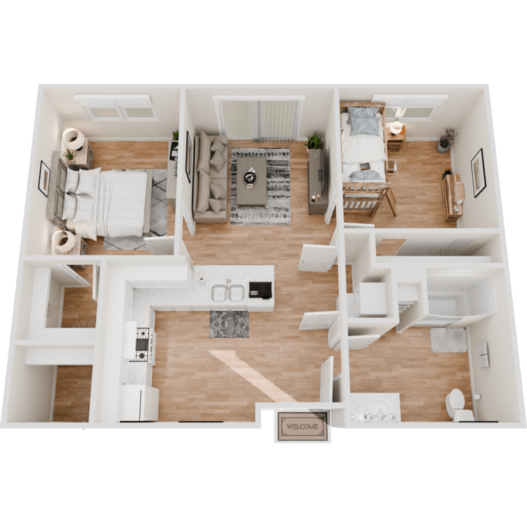 B1_Overhead_985761.png - 2 Bedroom