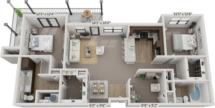 Floor Plan -  The Palermo | B3