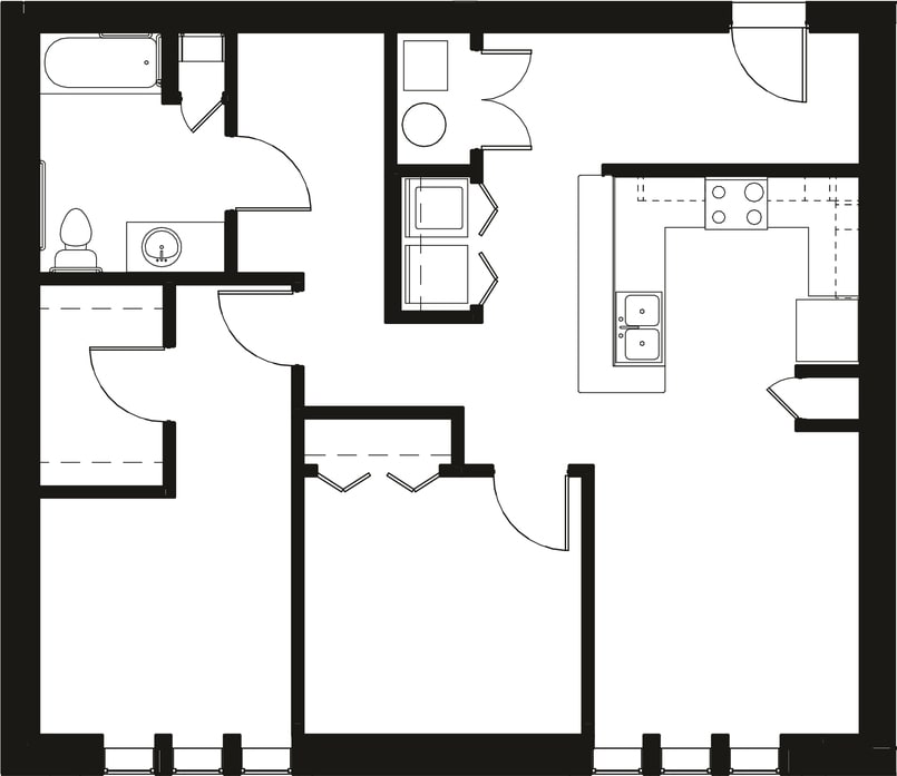 Floor Plan - The Jessie 50%