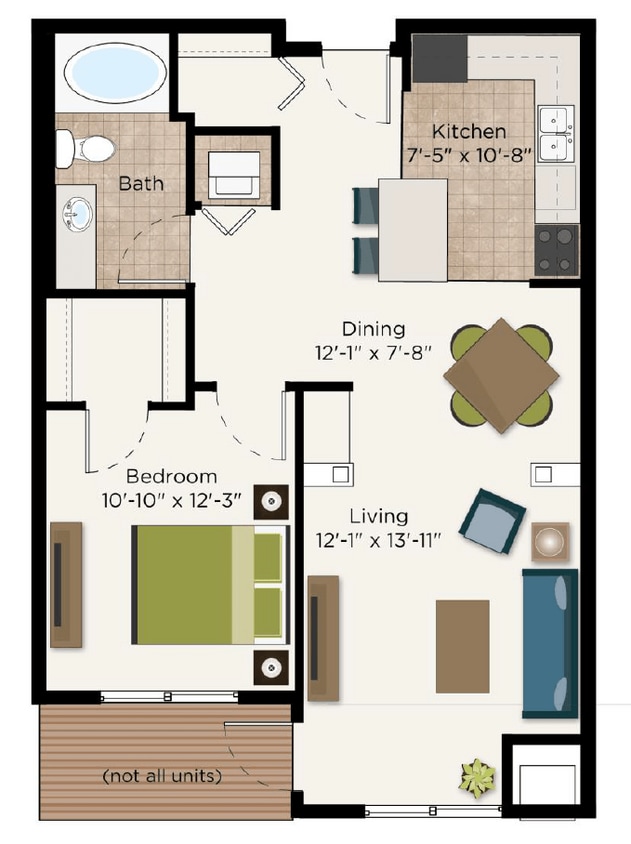 Floor Plan - The Snelling - Income Restrictions Apply (50% U...