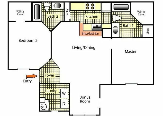 951 2b2b.jpg - Two Bedroom Two Bathroom