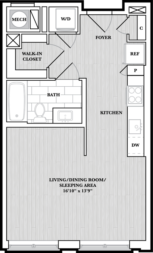 Floor Plan - Studio