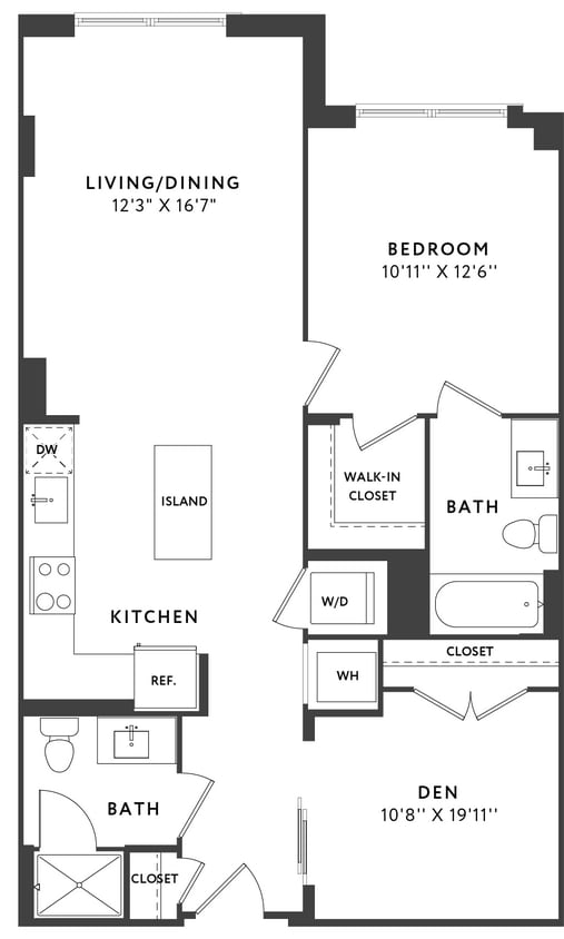 Floor Plan - 2 Bed 2 Bath C04