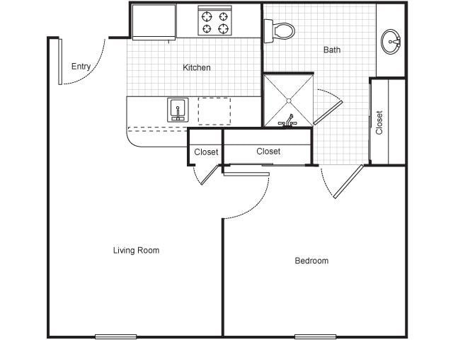 1 Bedroom - 1 Bedroom Tax Credit***