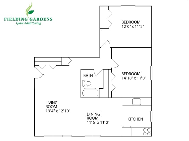 2BR/1BA - 2BR/1BA