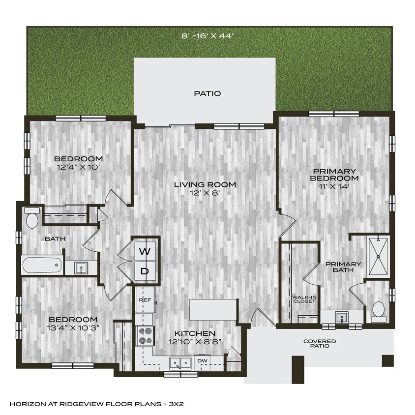 Floor Plan - 3 Bed 2 Bath