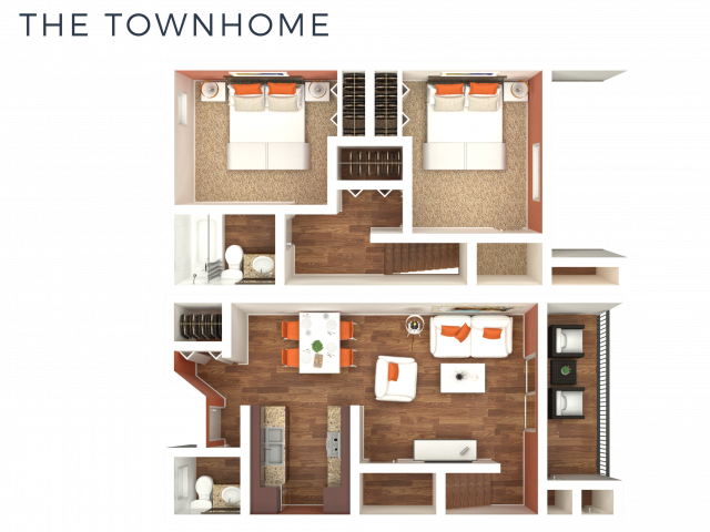 2 Bedroom Townhome - 2 Bedroom Townhome