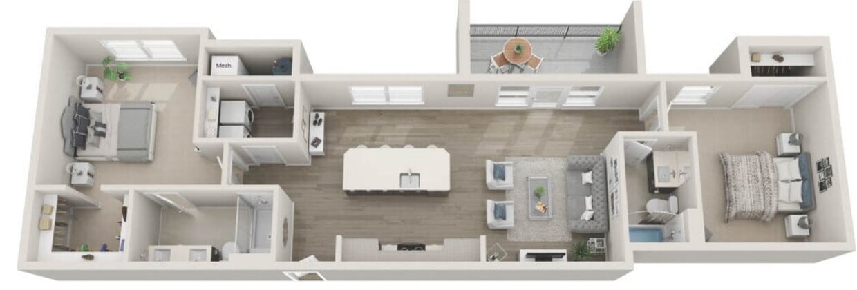Floor Plan - Sonata - Two bedroom