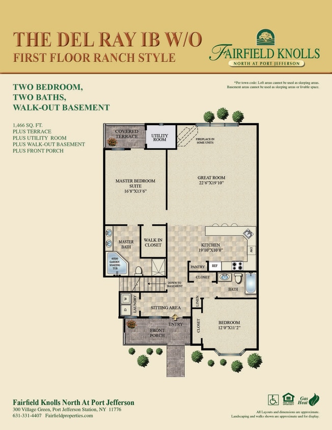 Floor Plan - The Del Ray I B W/O