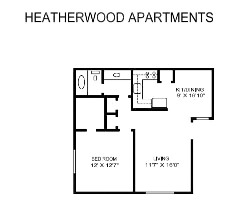 1BR/1BA - One Bedroom Upstairs