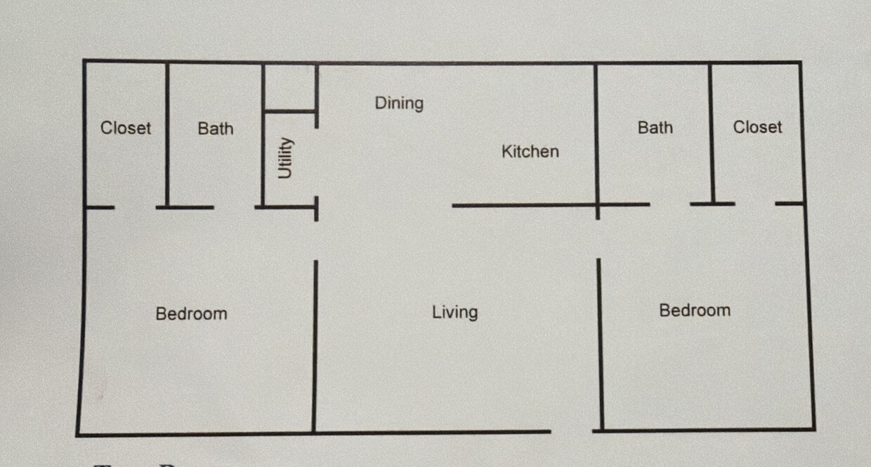 Floor Plan - 2 Bed / 2 Bath