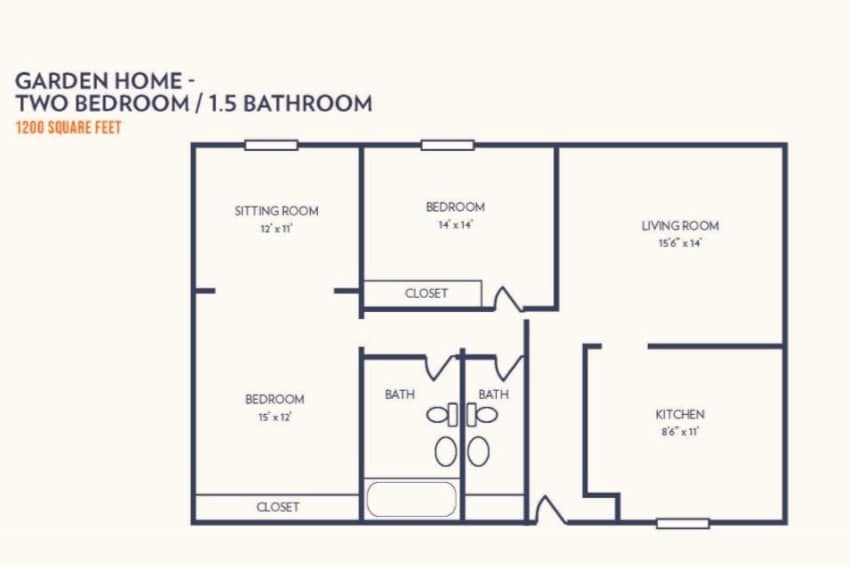 Two Bedroom - Independent Living Garden Home