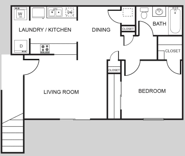 1BR/1BA - A1