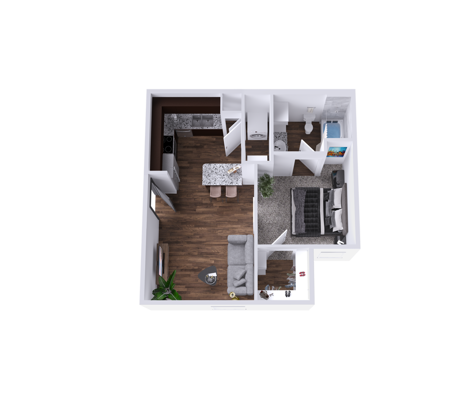 One Bedroom Studio Apartment - S1 Bluebonnet