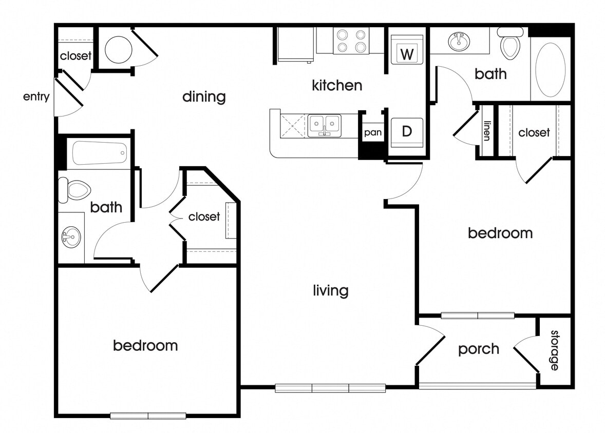 Floor Plan - B1 Income Restricted
