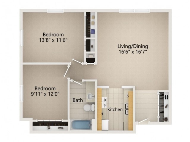 2 Bedroom - 2.1