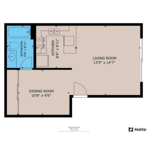 Floor Plan - 1x1