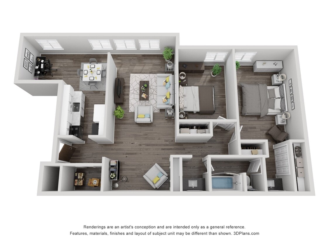 Floor Plan - The Skyline with Den
