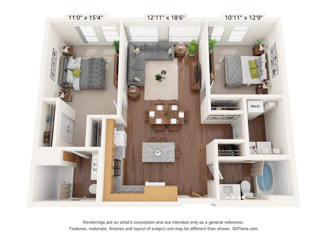 Floor Plan - Two Bedroom B