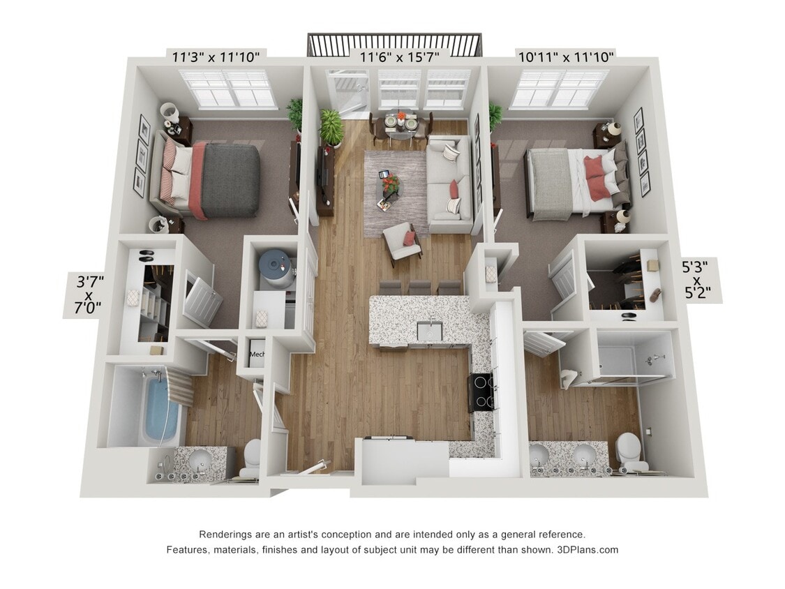 Floor Plan - B1 - Lagoon