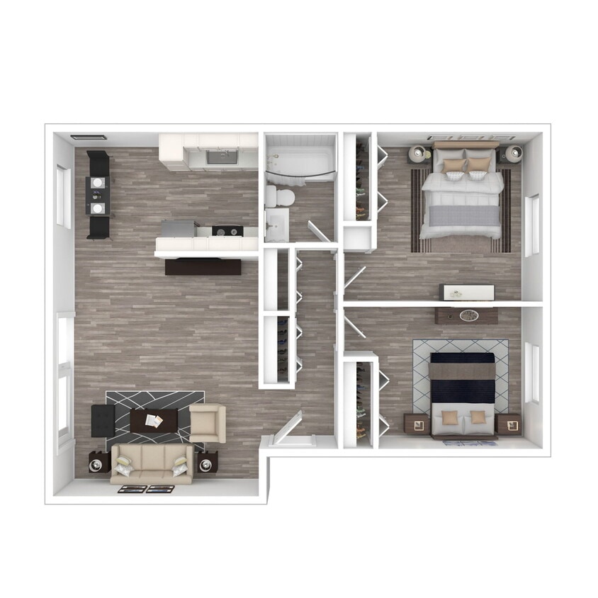 Floor Plan - 2 Bedroom F