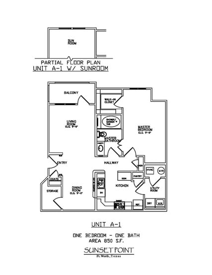 Unit A-1 - 1 Bedroom
