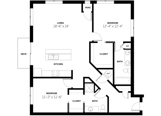 Floor Plan - Two Bedroom 10