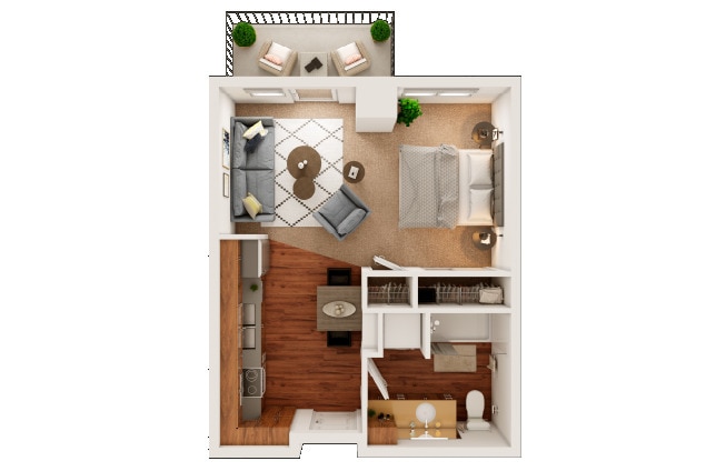 Floor Plan - 0x1 - A1