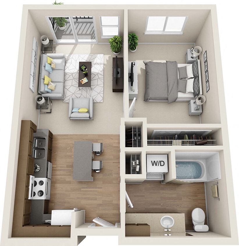 Floor Plan - 1x1 - B1