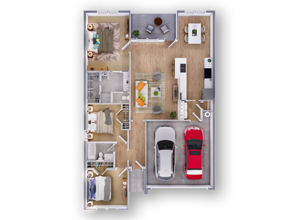 Floor Plan - One Story 3 Bedroom