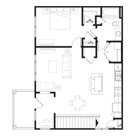 1BR/1BA - A2O - One Bedroom, One Bathroom