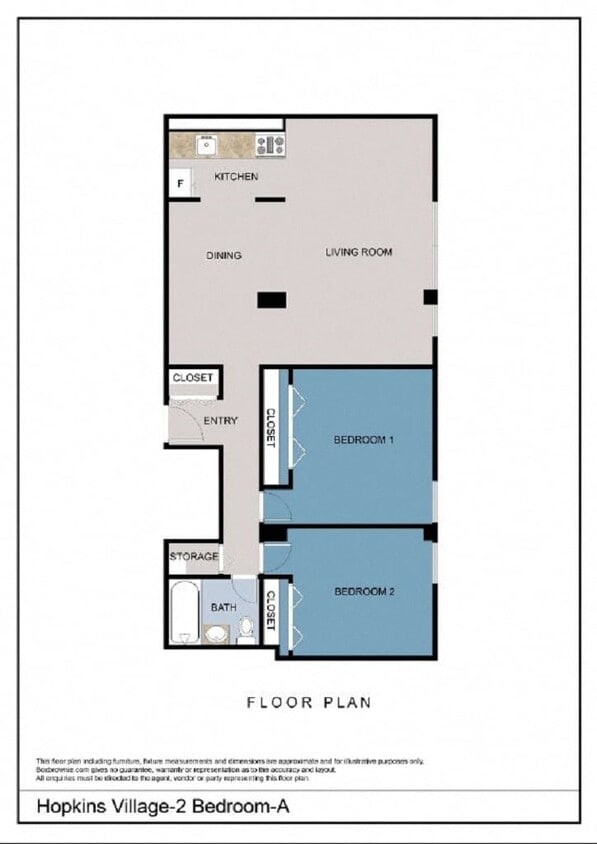 Floor Plan - Two Bedroom