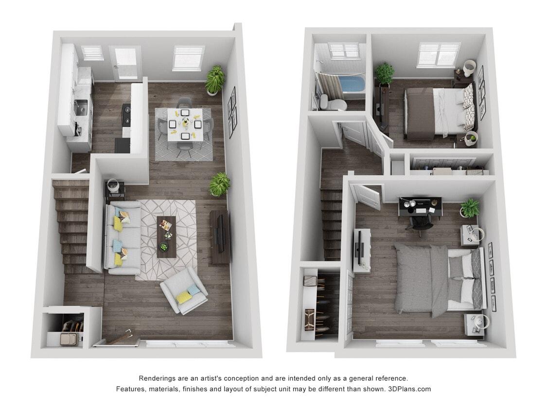 Floor Plan - Wyandotte Townhomes