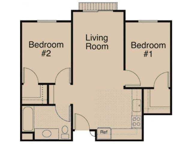 Floor Plan - Two Bed
