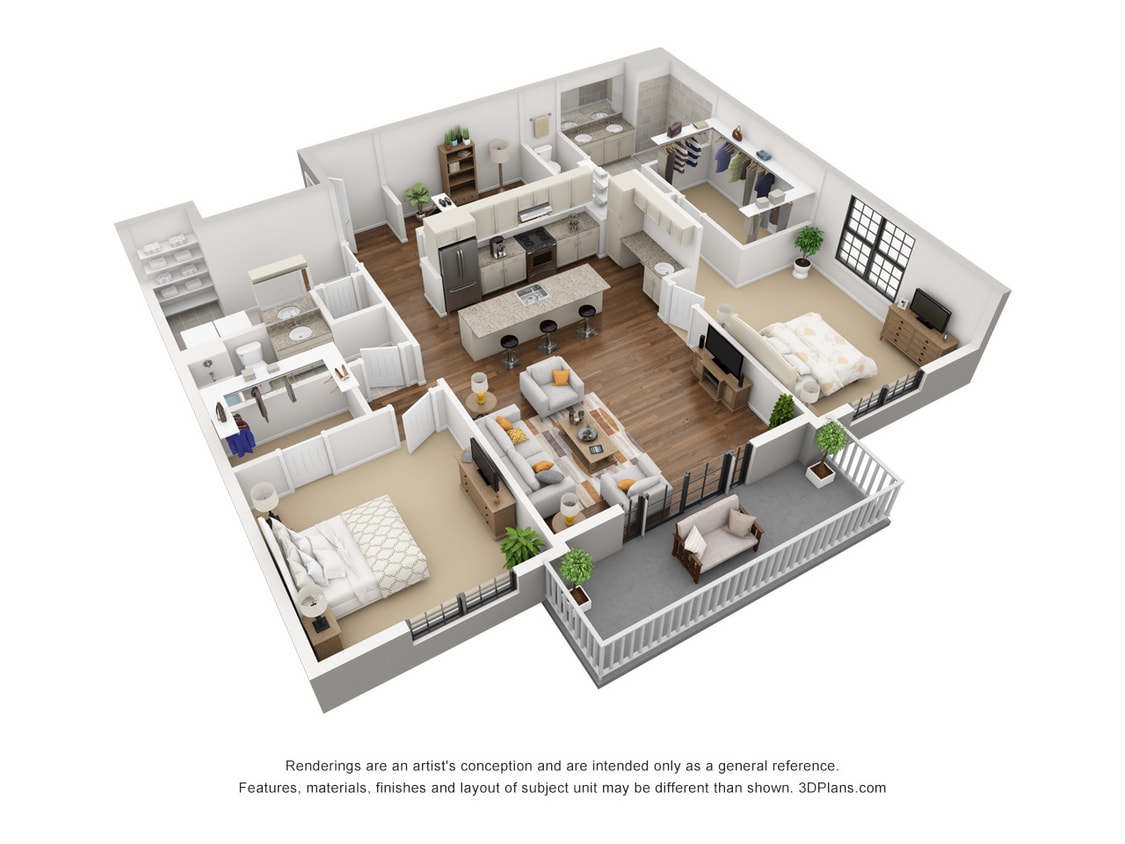 2 bed Double Eagle.jpg - 2 Bedroom 2 Bathroom